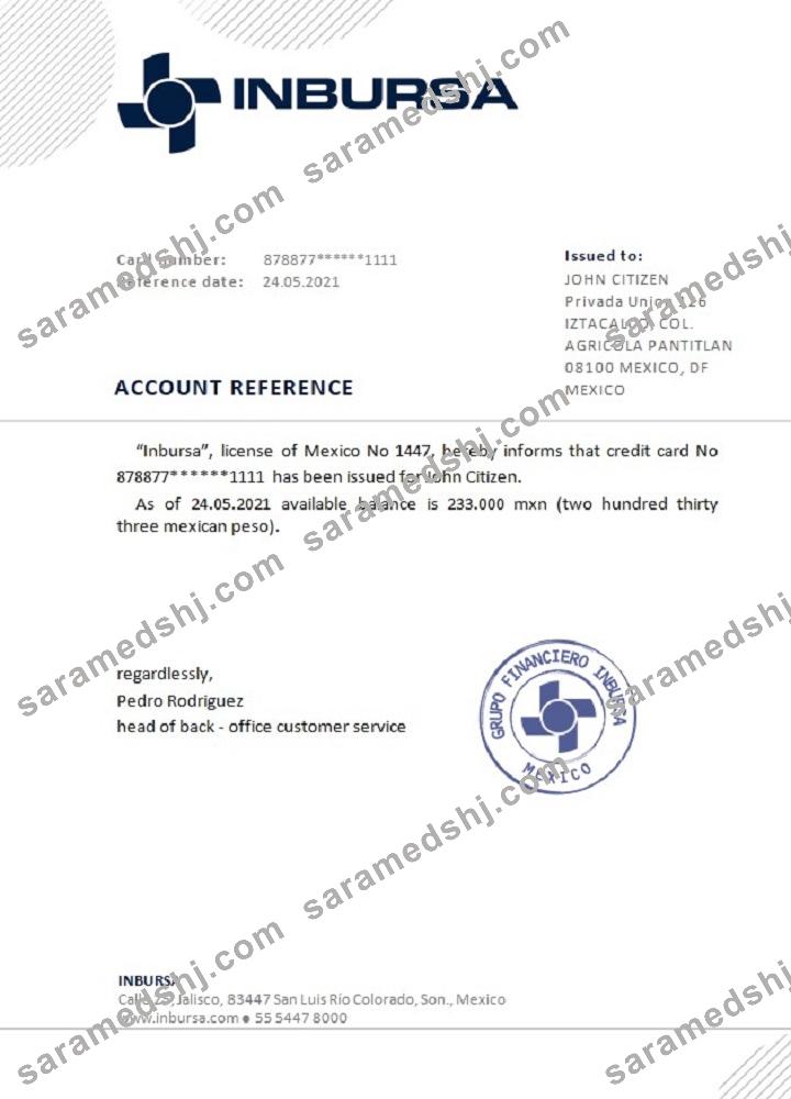 Mexico_Inbursa Bank_reference
